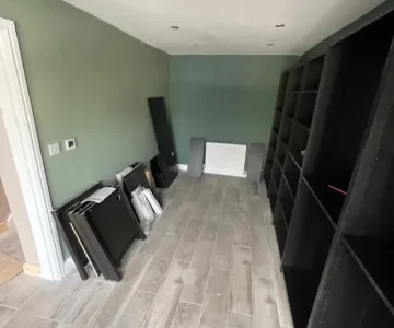 Flat pack wardrobe before